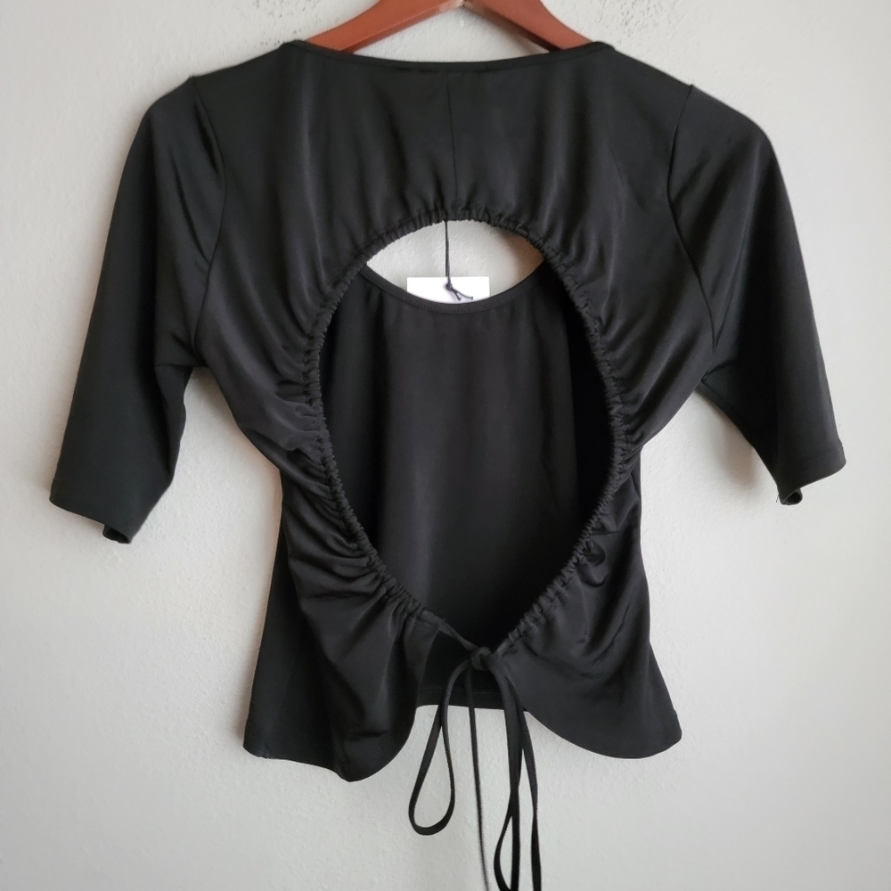 Rouje Walter Top In Noir Size 42 Nwt — image 8 of 8